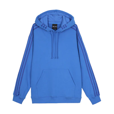 adidas Originals IVY PARK Solid Striped Hoodie Unisex Blue HE3738
