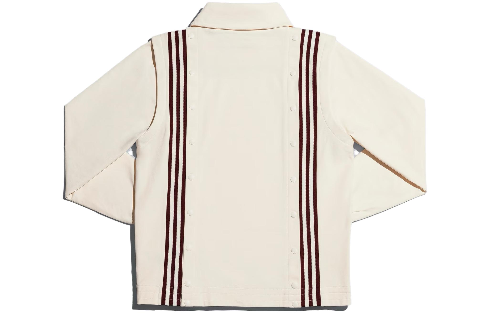 adidas Originals IVY PARK Striped Track Jacket Unisex Cream White GK4901 圖 3