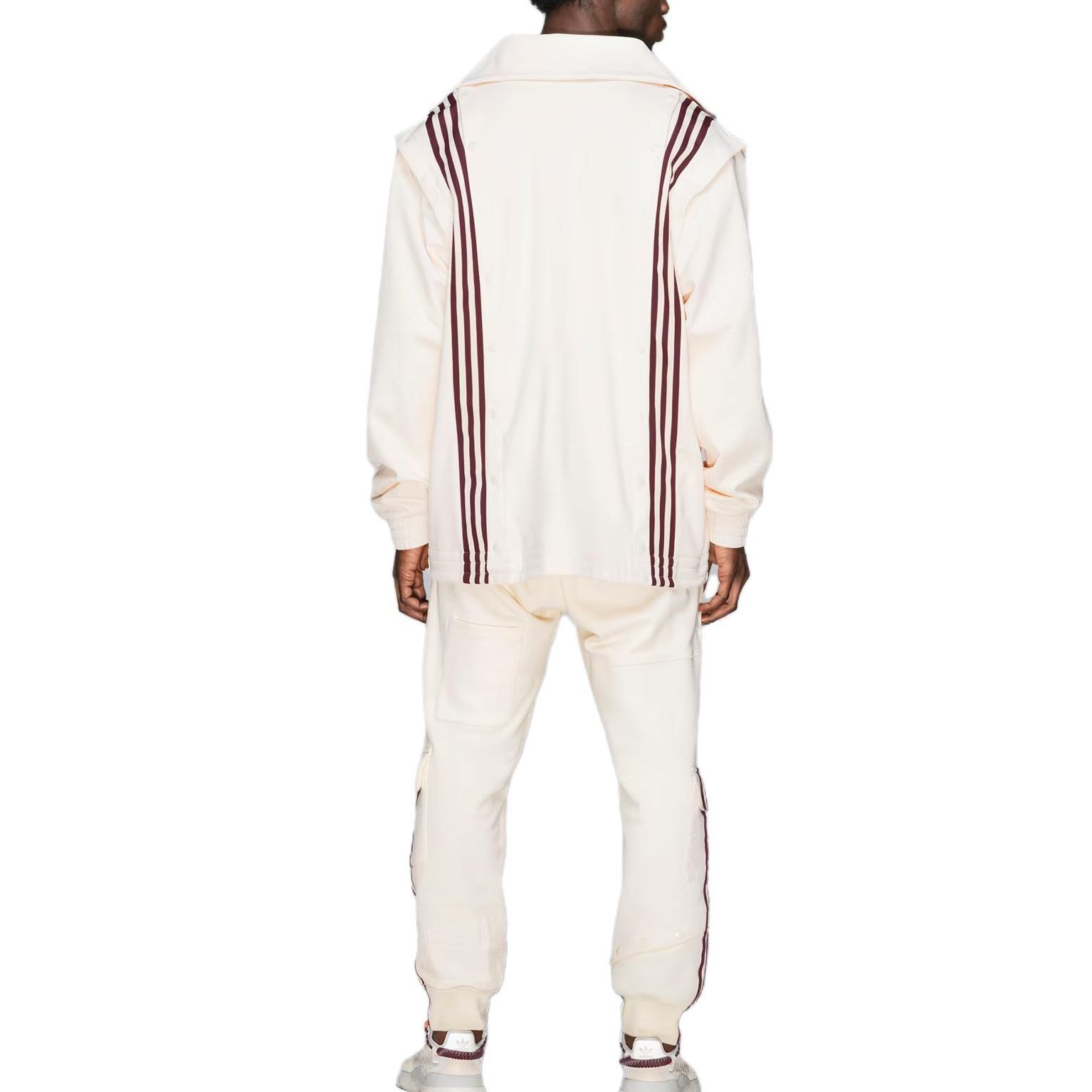 adidas Originals IVY PARK Striped Track Jacket Unisex Cream White GK4901 圖 6