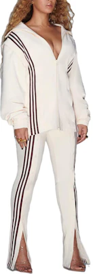 阿迪达斯Originals x IVY PARK条纹男女同款运动夹克奶油白 GK4901 1