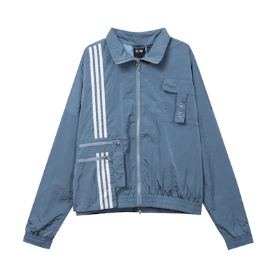adidas Originals Ivy Park Unisex Blue Striped Track Jacket Collaboration. H33303