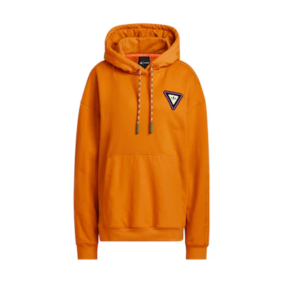 adidas Originals IVY PARK Unisex Orange Hoodie with Solid Logo Design HR2340