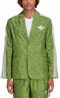 Purchase adidas Originals x Kerwin Frost 綠色數碼草打印單排扣西裝外套。 HI5686