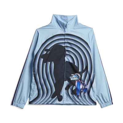 adidas Originals Kerwin Frost Space Dog Print Retro Track Jacket Pink Blue Mens. H59928
