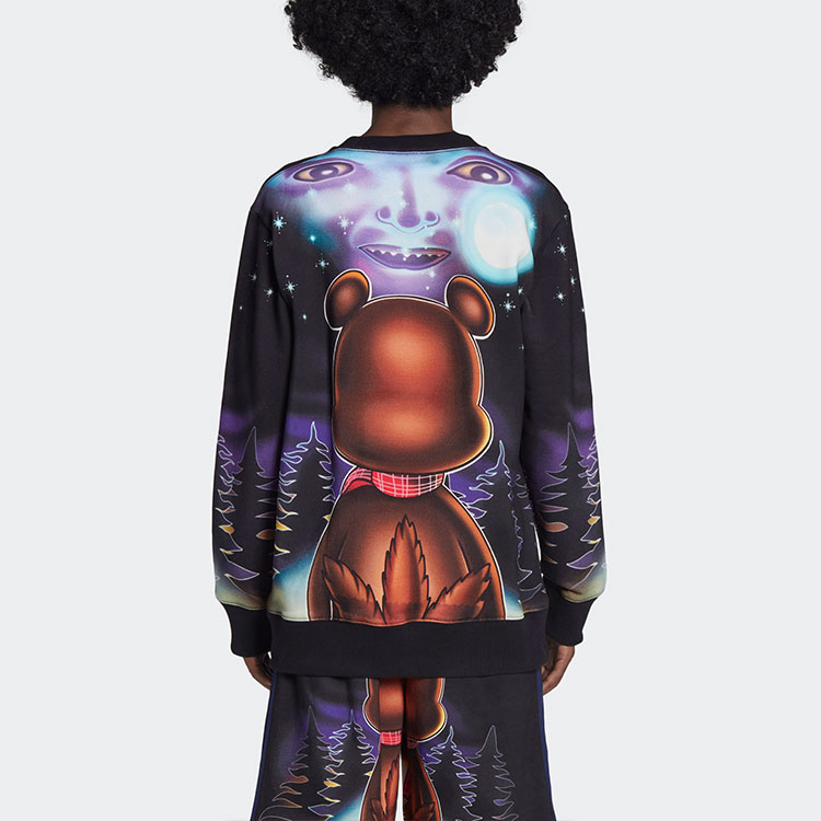 Details for adidas Originals x Kerwin Frost Baju Crewneck Cetak Tupai Pelbagai Warna. HG8776