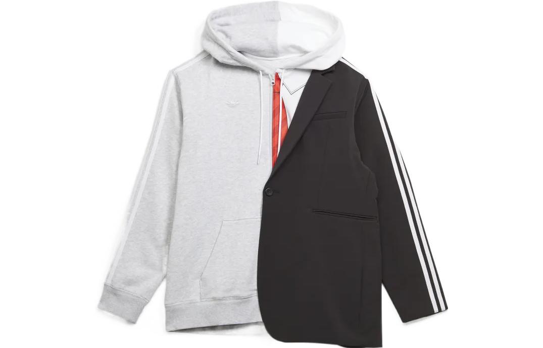 adidas Originals Kerwin Frost Two-Tone Hoodie Jacket Men’s Gray/Black秋 Collection HB7415 圖 2