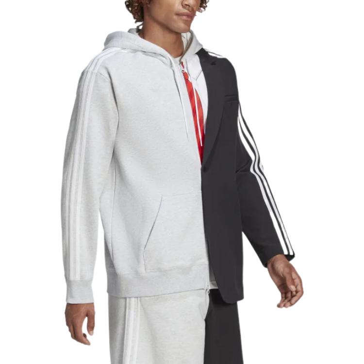 adidas Originals Kerwin Frost Two-Tone Hoodie Jacket Men’s Gray/Black秋 Collection HB7415 圖 5