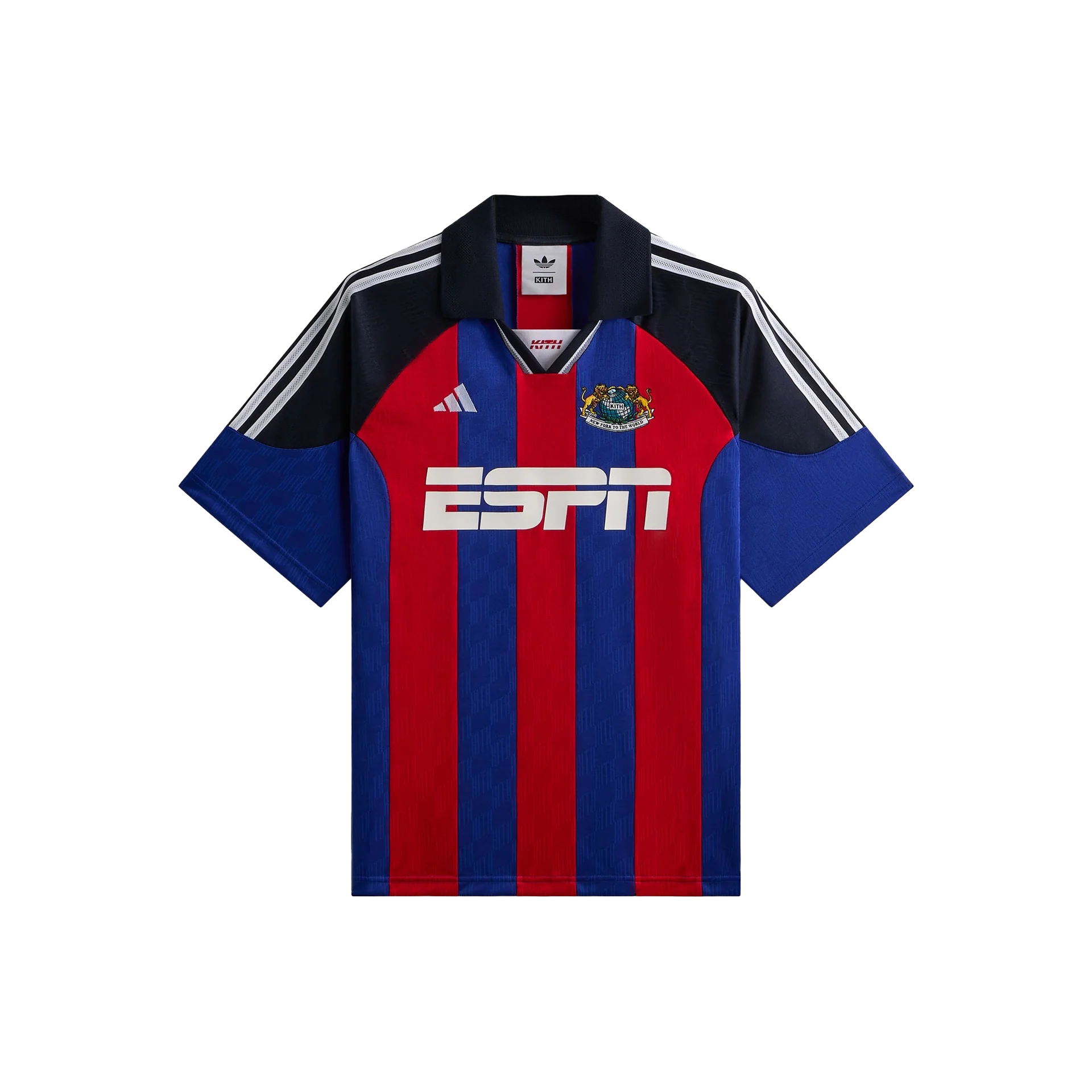 Buy adidas Originals x Kith ESPN Striped Football Jersey Red/Blue