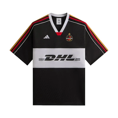 adidas Originals Kith Football DHL Express Black Short Sleeve Jersey. JN3587