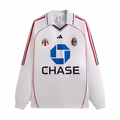 adidas Originals Kith SS25 Monogram Knit Long Sleeve Soccer Jersey White メンズ JF3236