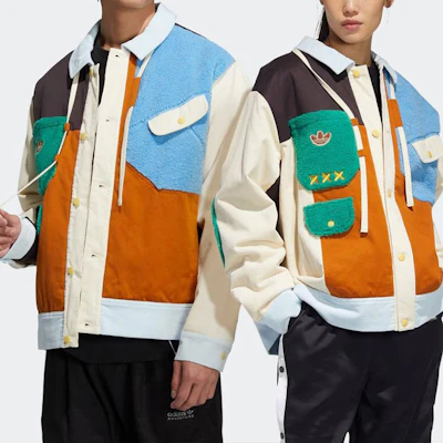 adidas Originals x Melting Sadness Colorblock Logo Jacket Unisex Collab Series. HC0346 Lookbook adidas Originals x Melting Sadness Colorblock Logo Jacket Unisex Collab Series. HC0346