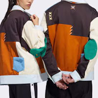 Shop adidas Originals x Melting Sadness Colorblock Logo Jacket Unisex Collab Series. HC0346