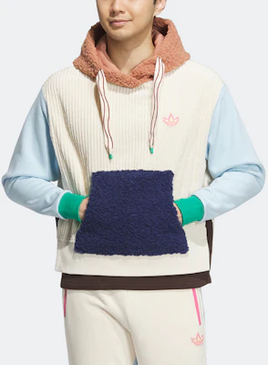 阿迪达斯Originals x Melting Sadness拼色连帽衫男女同款 - 米白色 HY7256 Lookbook 阿迪达斯Originals x Melting Sadness拼色连帽衫男女同款 - 米白色 HY7256