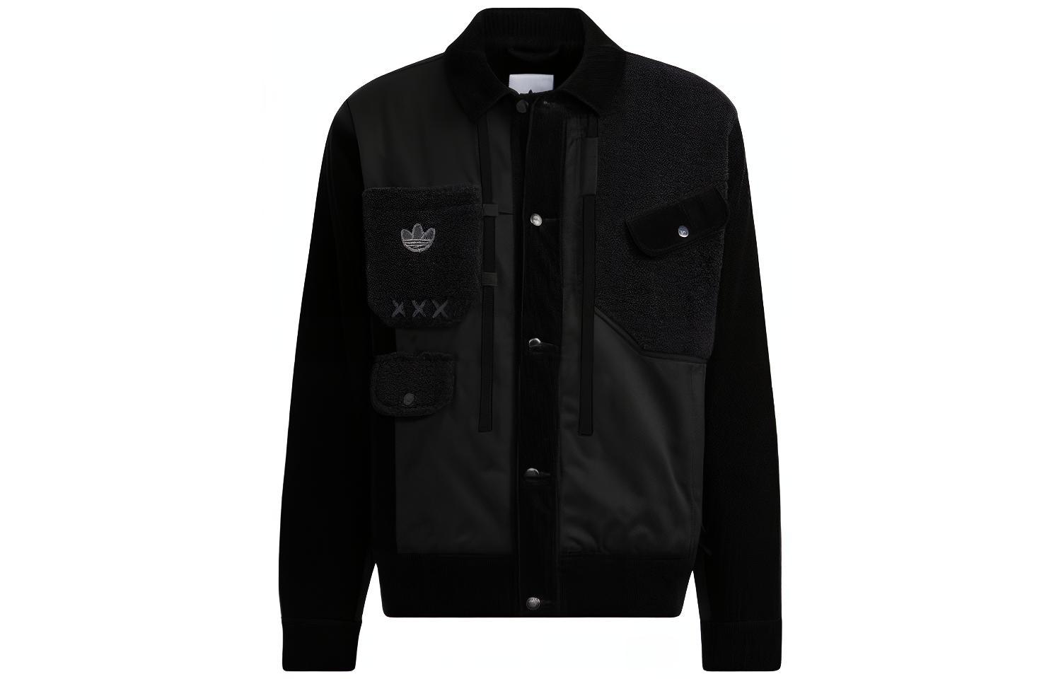 adidas Originals Melting Sadness Puppet Series Black Utility Logo Jacket Unisex. HC0347