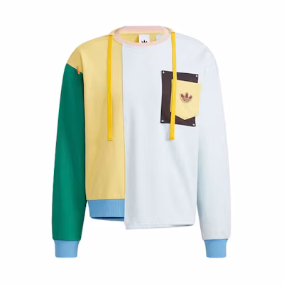 adidas Originals Melting Sadness Puppet Series Colorblock Retro Sweatshirt Unisex HC0348