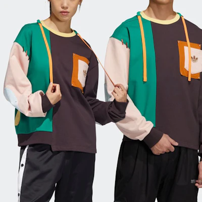 adidas Originals x Melting Sadness 拼布系列寬鬆版男女款衛衣 HC0349 Lookbook adidas Originals x Melting Sadness 拼布系列寬鬆版男女款衛衣 HC0349