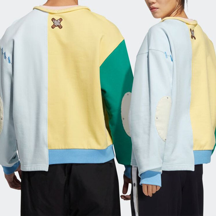 adidas Originals Melting Sadness Puppet Series Colorblock Retro Sweatshirt Unisex HC0348 圖 4