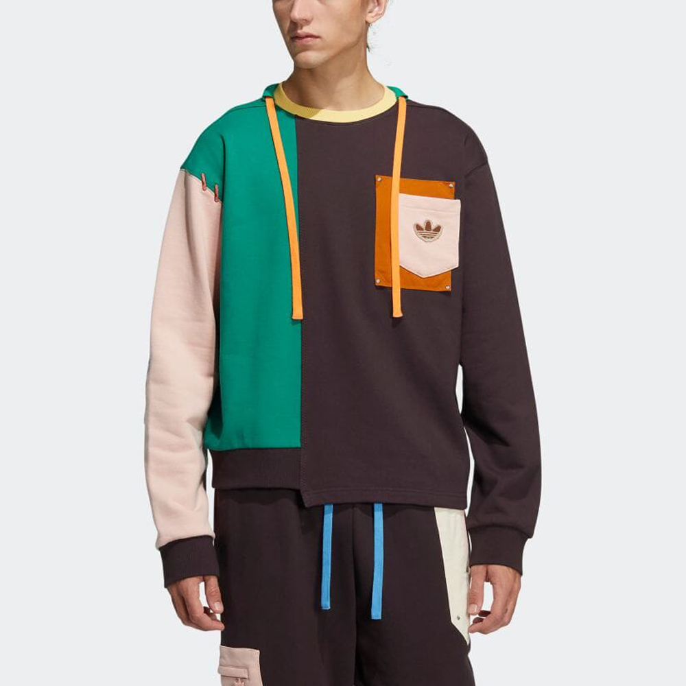 Purchase adidas Originals x Melting Sadness 拼布系列寬鬆版男女款衛衣 HC0349