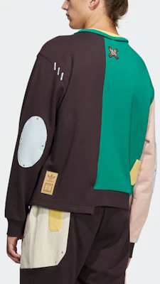 adidas Originals x Melting Sadness 拼布系列寬鬆版男女款衛衣 HC0349 Details for adidas Originals x Melting Sadness 拼布系列寬鬆版男女款衛衣 HC0349