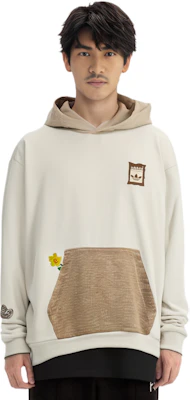 아디다스 오리지널스 x 멜팅 새드니스 래빗홀 후디 브라운 유니섹스 커플 스타일 HY4186 Details for 아디다스 오리지널스 x 멜팅 새드니스 래빗홀 후디 브라운 유니섹스 커플 스타일 HY4186