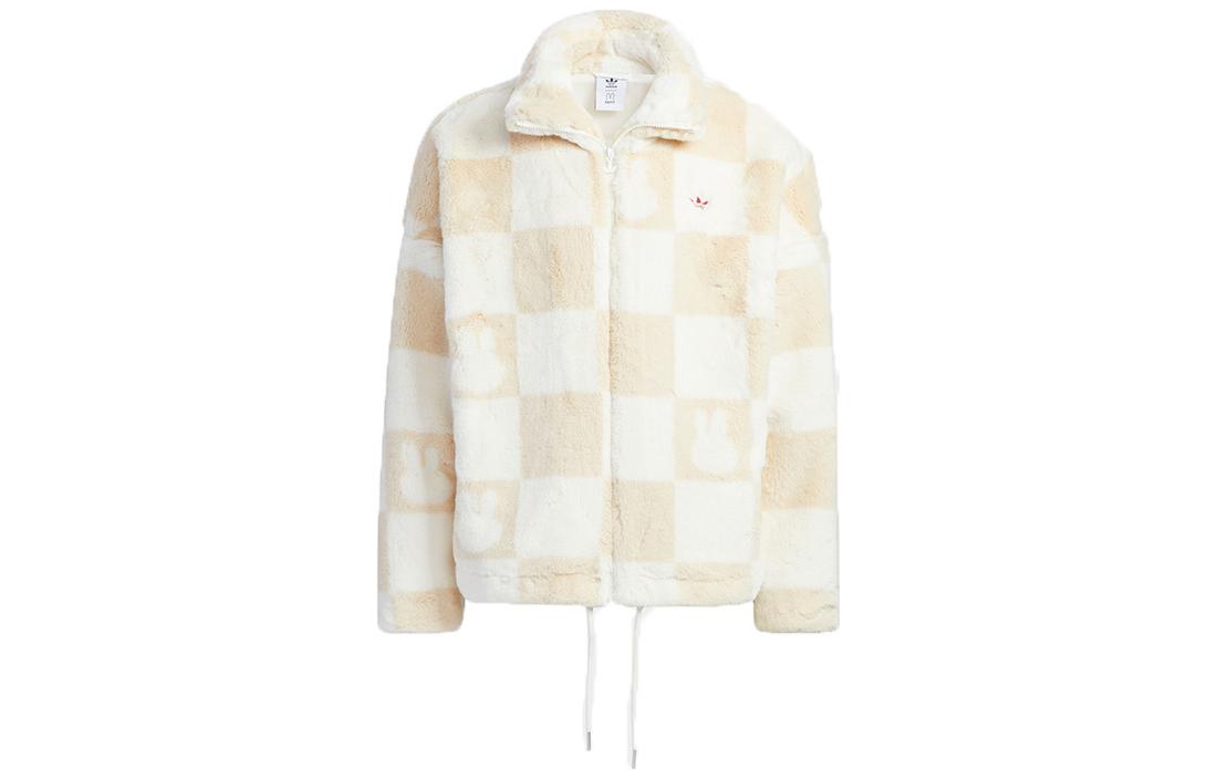 adidas Originals Miffy Checkerboard Zip Jacket Unisex Beige HZ9022 圖 2