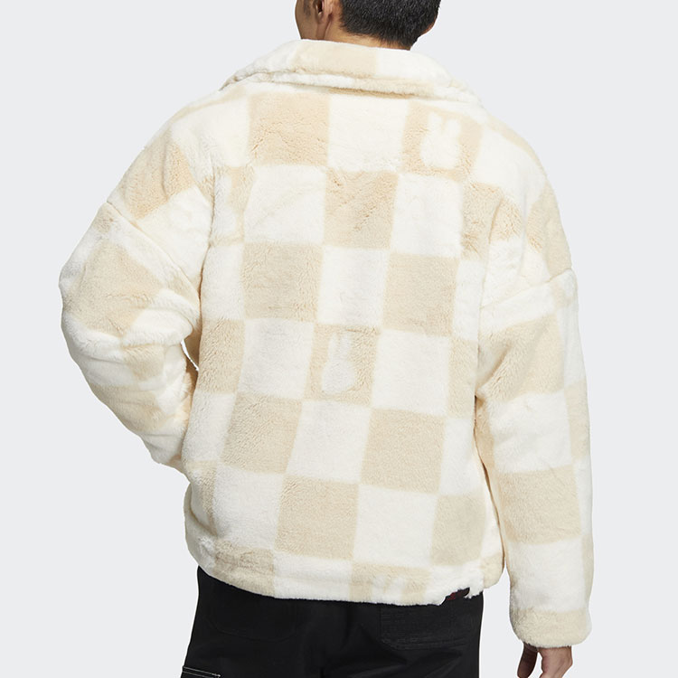adidas Originals Miffy Checkerboard Zip Jacket Unisex Beige HZ9022 圖 4