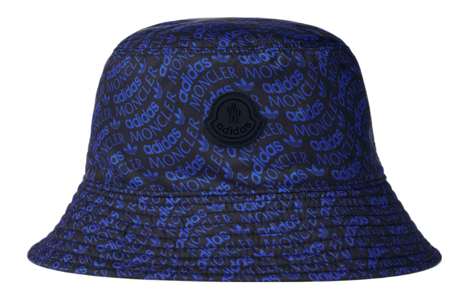 Order adidas Originals x MONCLER Topi Bucket Reversible Unisex Gaya Pasangan Biru. IJ8315