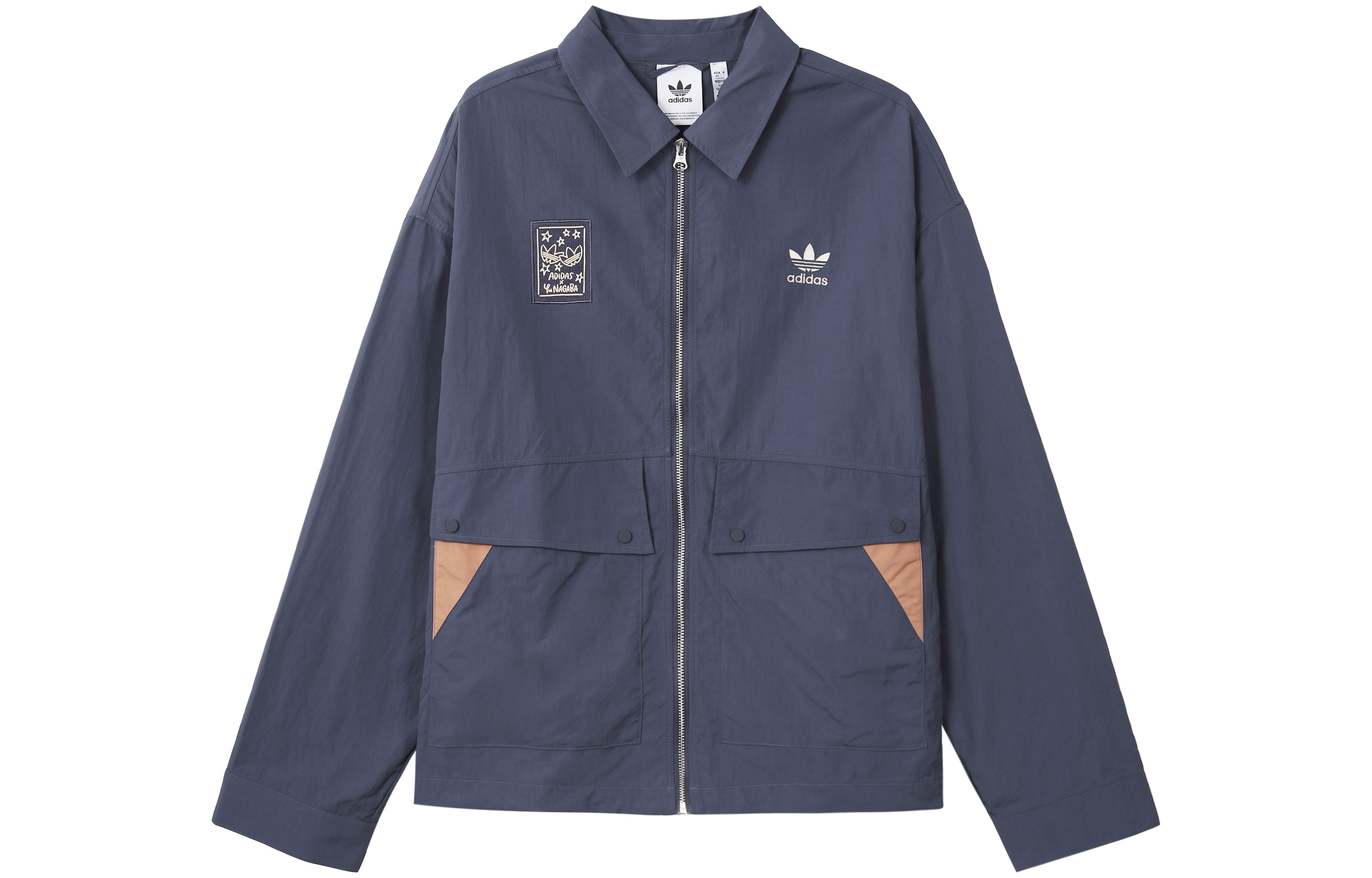Order adidas Originals x 長渕孝士海軍藍拉鍊外套附翻蓋口袋 IS0644