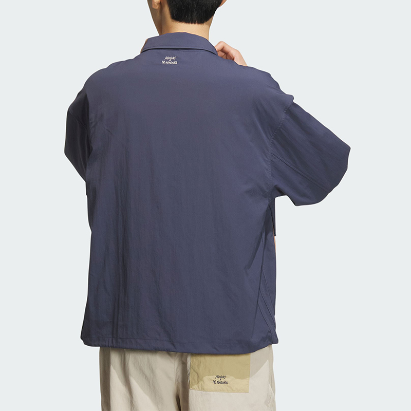 Cheap adidas Originals x 長渕孝士海軍藍拉鍊外套附翻蓋口袋 IS0644