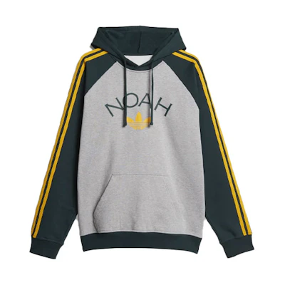 adidas Originals NOAH 3-Stripes Logo Green Night Hoodie Pullover. HC4305