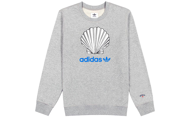 adidas Originals NOAH Grey Graphic Crewneck Sweatshirt for Men GM8438