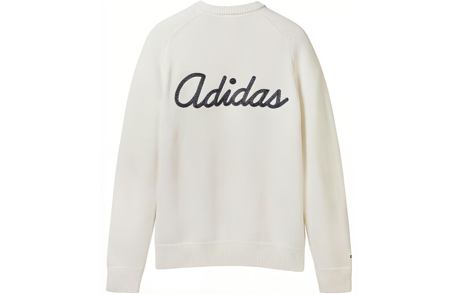 adidas Originals x NOAH Knit Sweater  White Pullover Crewneck Long Sleeve. HI2931
