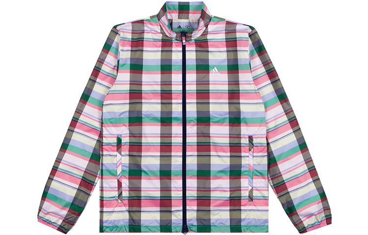 adidas Originals NOAH Waterproof Checkered Track Jacket Red -  GE1260
