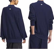 Sizing adidas Originals x Notitle 藍色扣環式套頭衫聯名款男女適用 IN1089