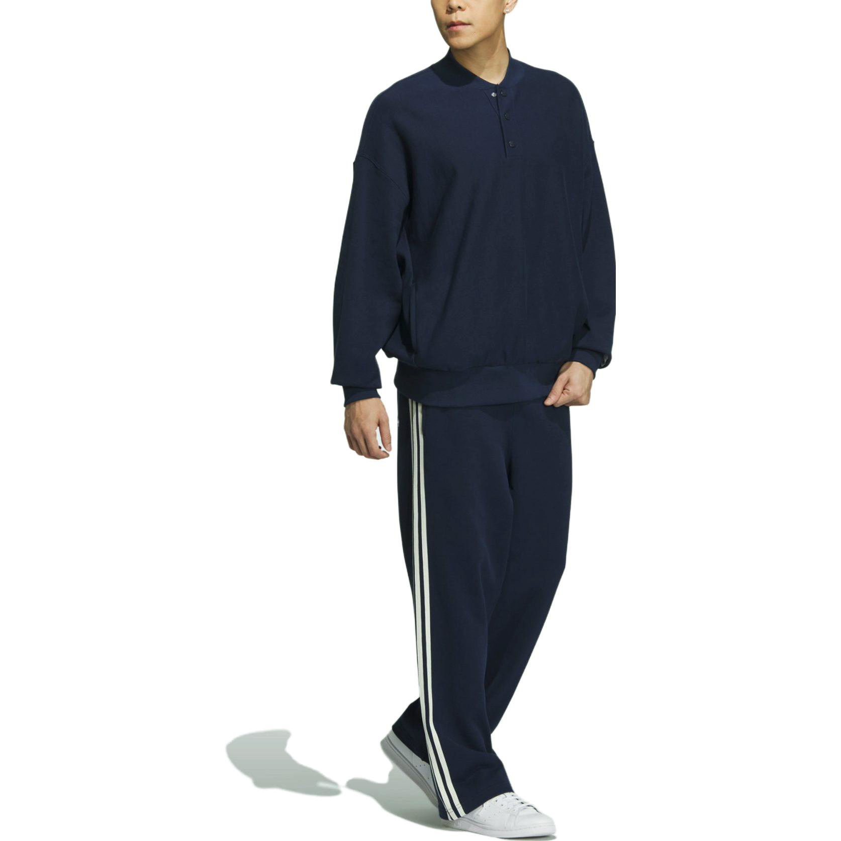 Purchase adidas Originals x Notitle FW23 Celana Track Biru Garis Vintage Casual IN1085