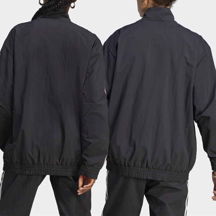 adidas Originals NSRC Logo Printed Zip-Up Retro Track Jacket Unisex Black IL4969 圖 5