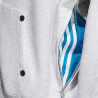 Details for adidas Originals x Ordinary People Colorblock Full-Zip Hoodie Jacket Grey Men JN5828