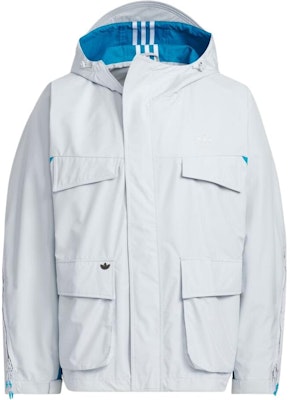 アディダス オリジナルス x オーディナリーピープル FW24 防水フード付きジャケット グレー JN5824 Buy アディダス オリジナルス x オーディナリーピープル FW24 防水フード付きジャケット グレー JN5824