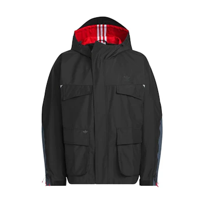 adidas Originals Ordinary People FW24 UTI Parka Black Multi-Pocket Outdoor Jacket JN5825