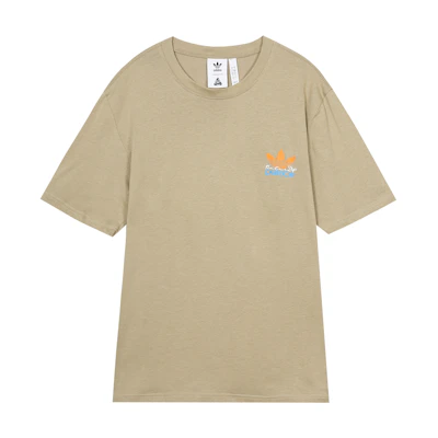 adidas Originals PALACE Brown Logo Print Tee Unisex Collaboration Series. HM9198