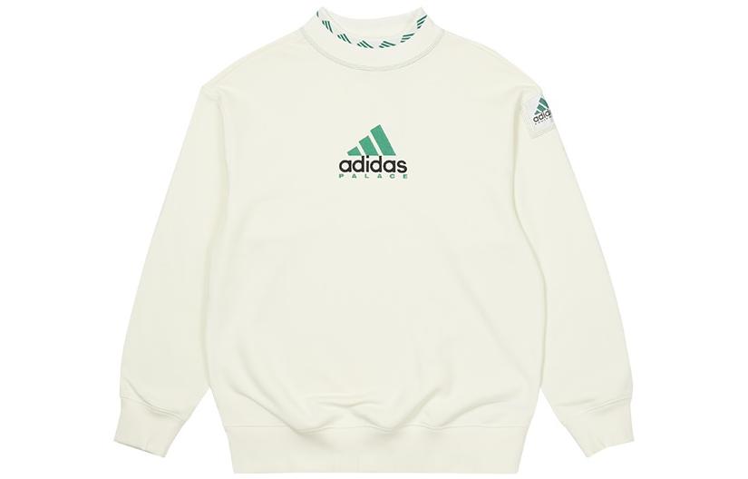 adidas Originals x Palace FW22 Logo Embroidered Pullover Sweatshirt Off-White Unisex. HK2136