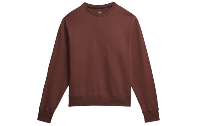 adidas Originals Pharrell Collab Solid Crewneck Sweatshirt Earth Brown Unisex H58312