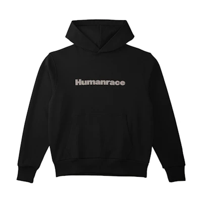 adidas Originals Pharrell Williams Black Foam Letter Hoodie Unisex Casualwear HG1812