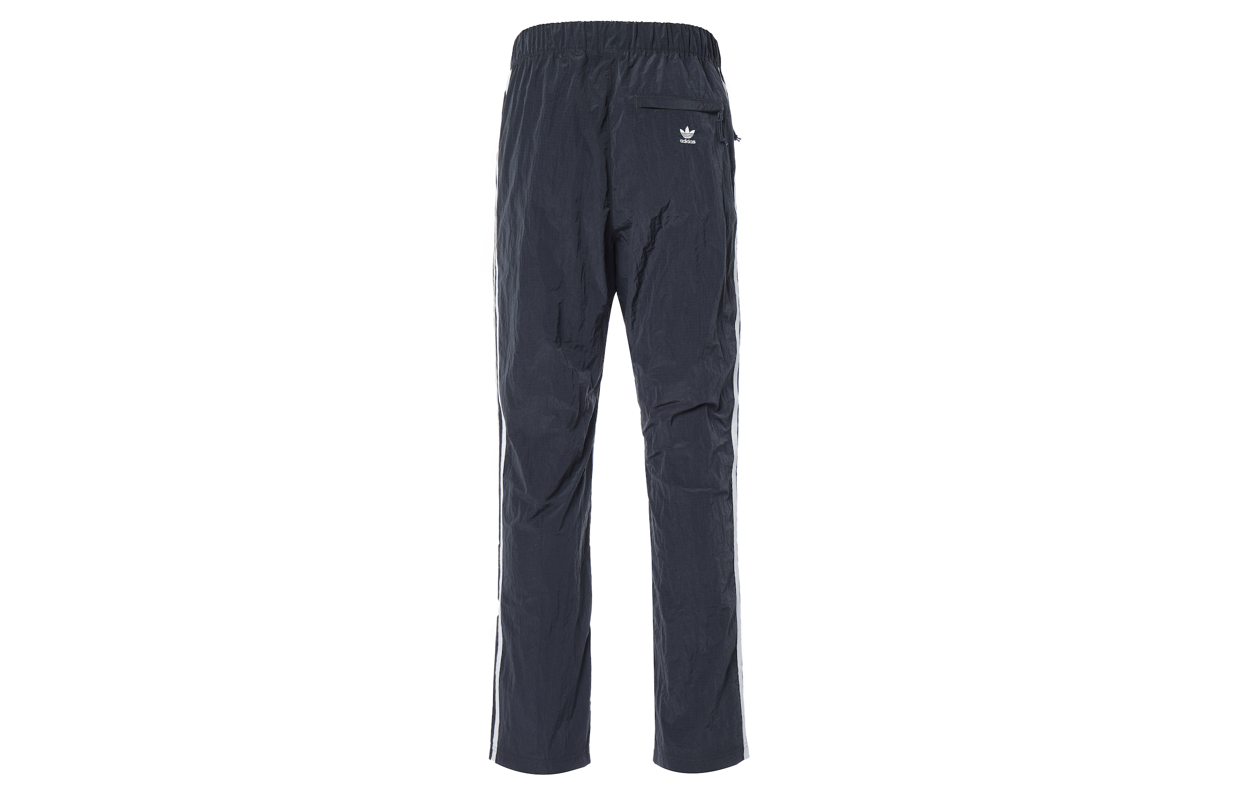 Shop adidas Originals x Pharrell Williams 刺繡針織長褲 深灰色 男女款 HT9994