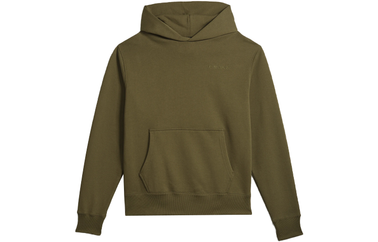adidas Originals x Pharrell Williams Olive Green Hoodie Unisex Casual Sweatshirt H58302