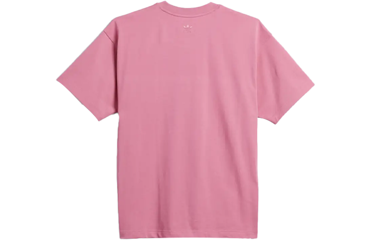 Lookbook adidas Originals x Pharrell Williams 粉色寬鬆休閒T恤 男女適穿 HF9954