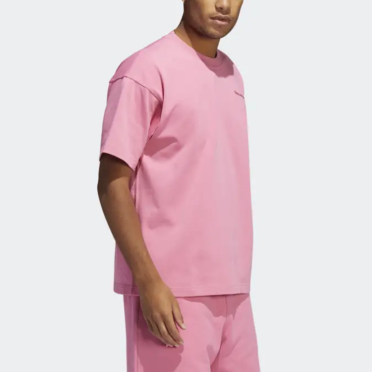 Purchase adidas Originals x Pharrell Williams 粉色寬鬆休閒T恤 男女適穿 HF9954