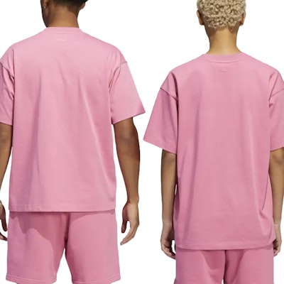 adidas Originals x Pharrell Williams Pink Oversized Casual T-Shirt Unisex. HF9954 Sizing adidas Originals x Pharrell Williams Pink Oversized Casual T-Shirt Unisex. HF9954