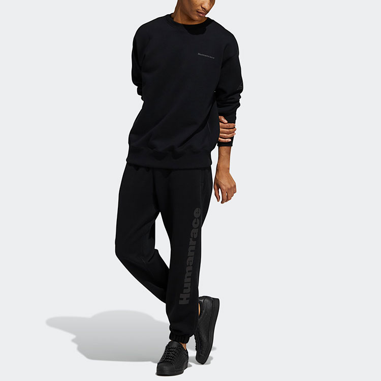 Sizing adidas Originals x Pharrell Williams Pw Bas 黑色長袖運動衫 男女款 GT4329