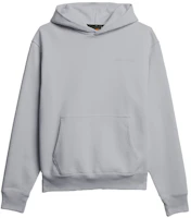 adidas Originals x Pharrell Williams PW Basics Embroidered Hoodie Light Gray Unisex GM1947 adidas Originals x Pharrell Williams PW Basics Embroidered Hoodie Light Gray Unisex GM1947